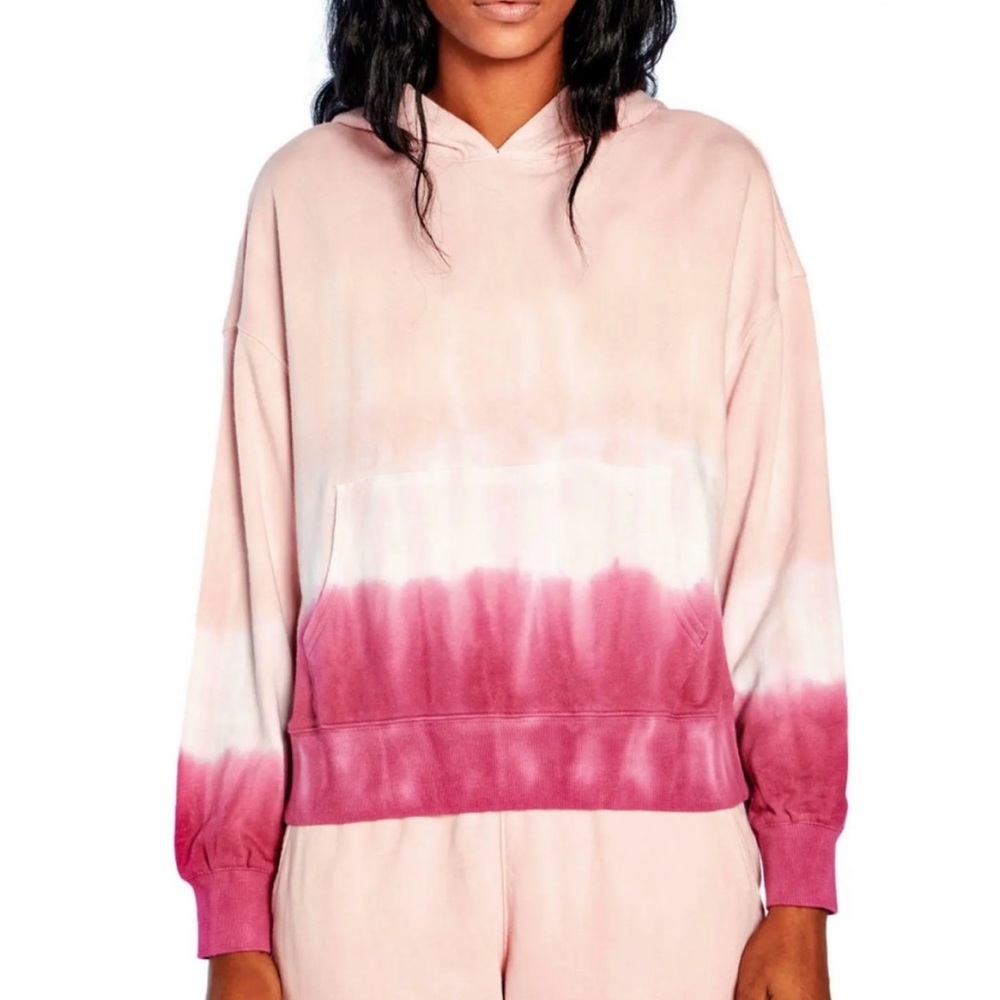 Wildfox Ombré Tie Dye Pink Hoodie Sweater XS